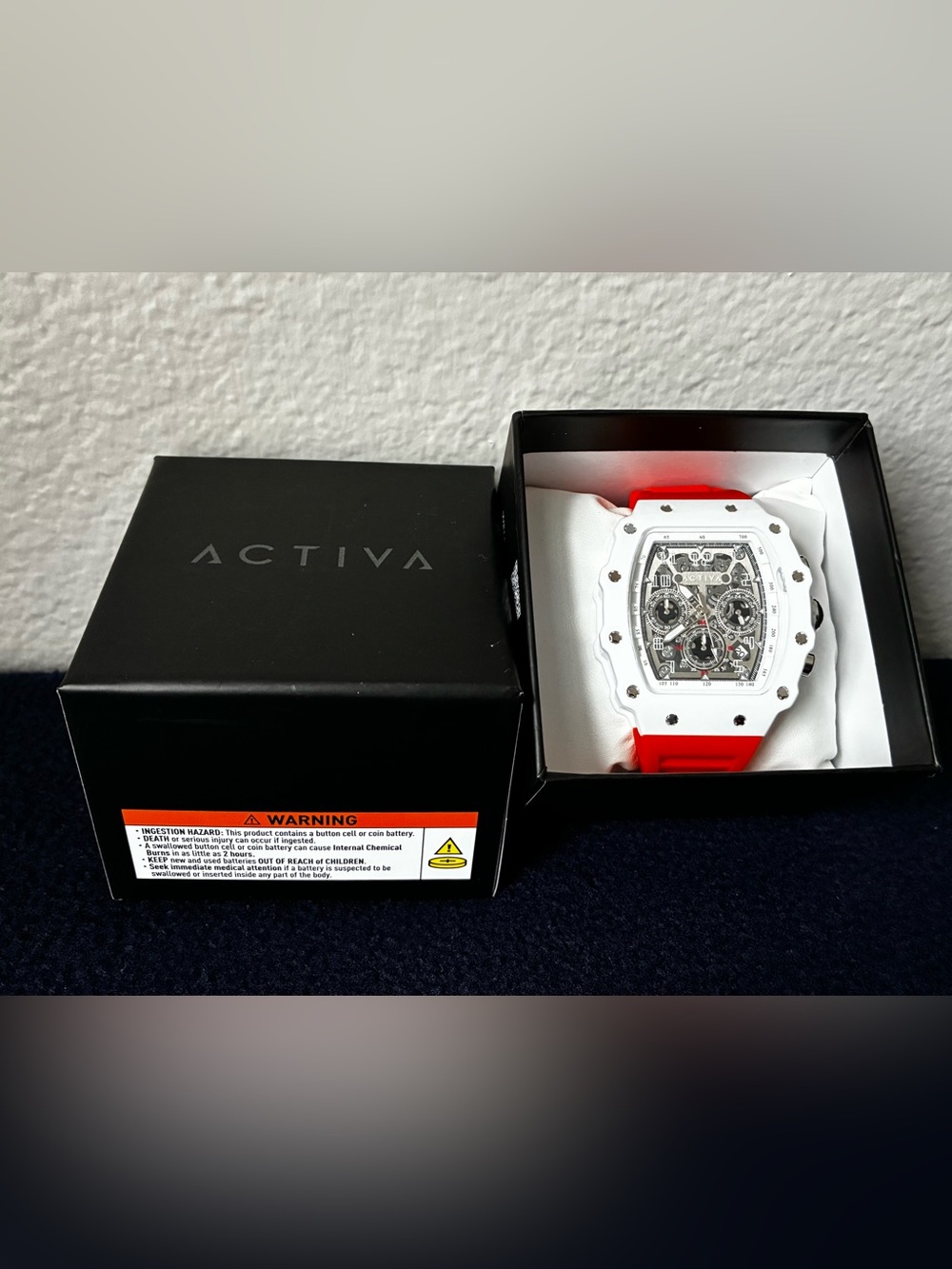 Activa by invicta  Skeleton Dial/ Red